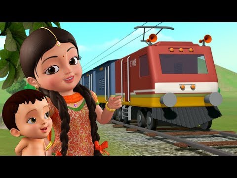 సంతోషకరమైన రైలు ప్రయాణం - Train Song | Telugu Rhymes for Children | Infobells