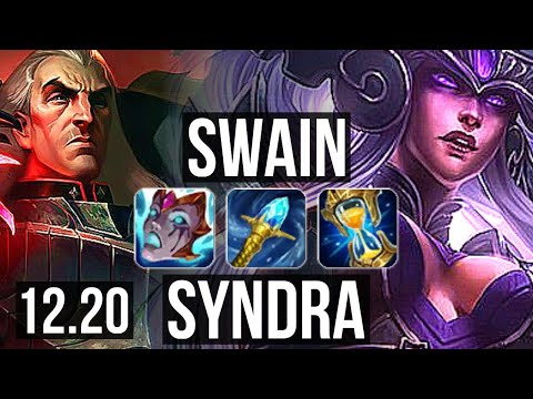 SWAIN vs SYNDRA (MID) | 12/1/6, Legendary, 400+ games | EUW Grandmaster | 12.20