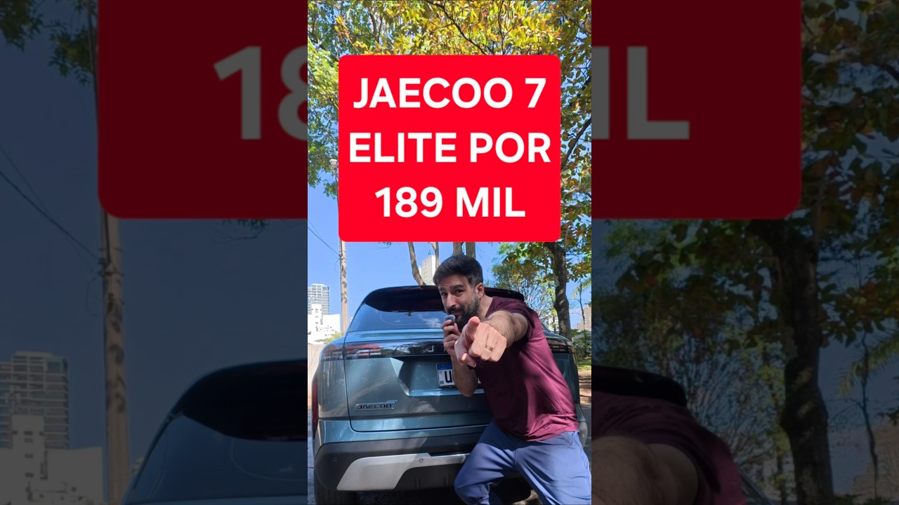JAECOO 7 POR 189 É O MELHOR CUSTO BENEFÍCIO DE HÍBRIDO TURBO