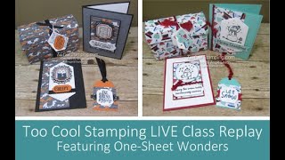 Too Cool Stamping LIVE Class Replay - One Sheet Wonder