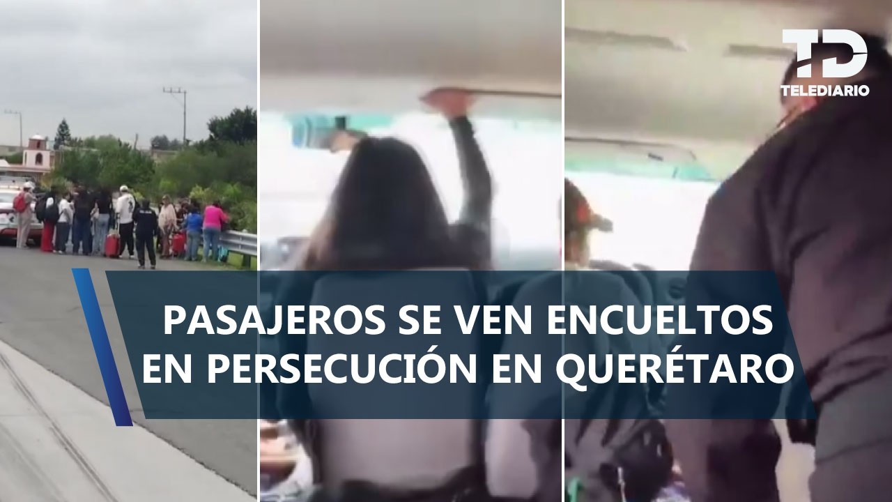 Chofer ignora orden de alto y desata persecución en la México - Querétaro