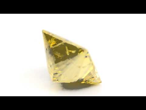 0.26 ct Yellow SI3 Clarity Princess Cut Diamond http://www.diamondzul.com/