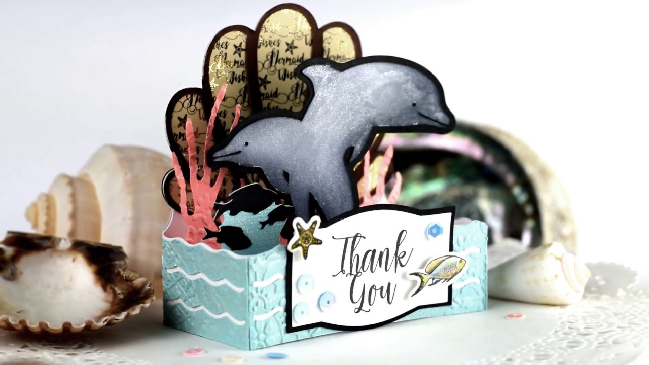 Ocean Life Box Card 3D SVG Kit - Assembly Tutorial Inkon3
