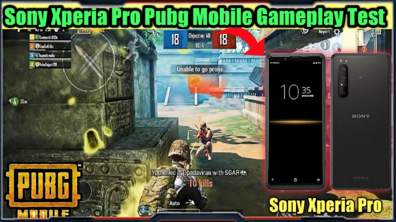 Sony Xperia Pro Pubg Mobile Gaming Test || Sony Xperia Pro Pubg Test || Glister Gaming