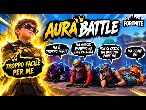 questo bambino ha battuto tutti nell’aura battle su fortnite 😱😱