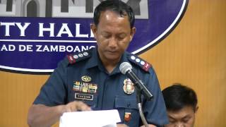 preview picture of video 'Col Casimiro on Weekly Press Conference @ Zamboanga City Hall'