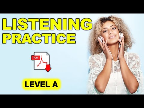 Listening Practice - Level A +PDF - Exercises - Easy English Lesson
