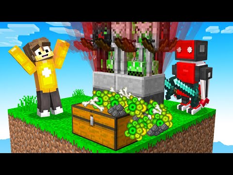 Insane! Crainer Uses ROBOTS to Farm Mobs in Minecraft!