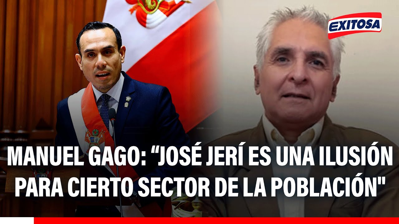 🔴🔵 Manuel Gago: "José Jerí es una ilusión para cierto sector de la población"