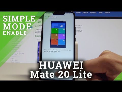 Simple Mode HUAWEI Mate 20 Lite - Enter & Quit Simple Mode (Easy Mode)