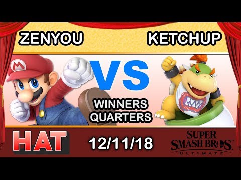 HAT 46 - eM | Zenyou (Mario) Vs. THC | Ketchup (Bowser Jr) Winners Quarters - Smash Ultimate