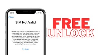 How to unlock a phone locked to carrier - SIM Not Valid - Fix Network Unlock with Code