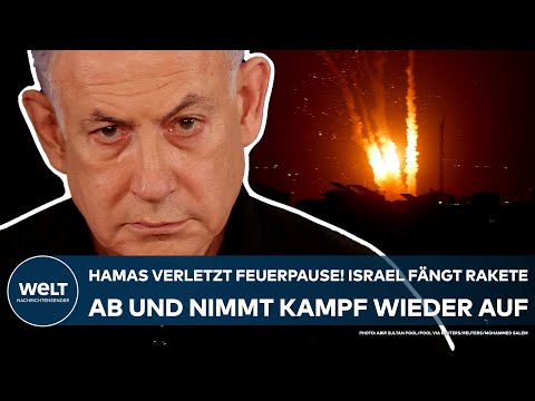 NAHOST: Hamas-Terroristen verletzen Feuerpause! Israel fängt Rakete ab und nimmt Kampf wieder auf!