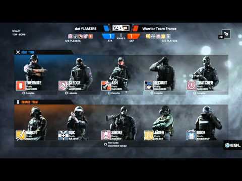 ESL EU Go4R6 (PC) #10 Warrior Team France vs dat fLAM3RS