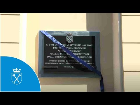 Odsłonięcie tablicy upamiętniającej prof. Karola Olszewskiego