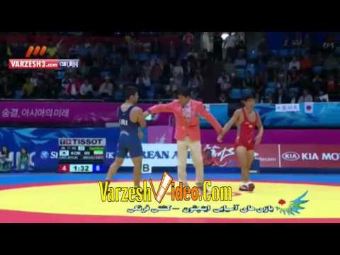 referee decision for Saeid Abdevali (Iranian wrestler)