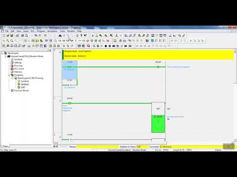 OMRON 2 simulation set and reset tutorial video