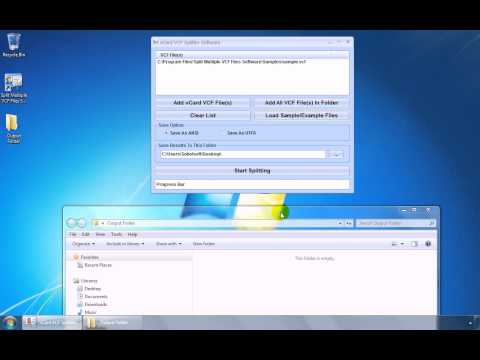 vCard VCF Splitter Software