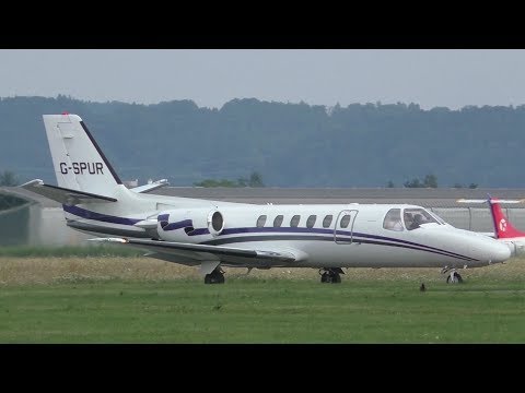 London Executive Aviation Cessna 550 Citation II takeoff at Graz Airport | G-SPUR