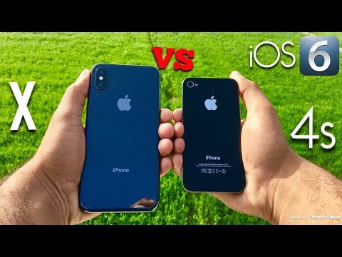 iPhone X Vs iPhone 4s iOS 6 Speed Test . Unbelievable Results