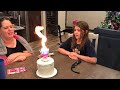 Little Girl S Birthday Cake On FIRE