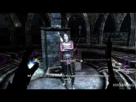 Skyrim Dawnguard - walkthrough part 3 HD awakening puzzle gameplay dlc add on expansion - Vampire lord
