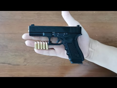 Mini Glock Toy Gun with Bullets Unboxing 2023 - Alloy Army Miniature Gun