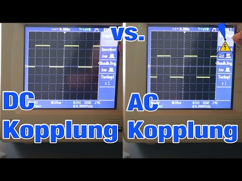 AC DC Kopplung Oszilloskop Erklärung Beispiel