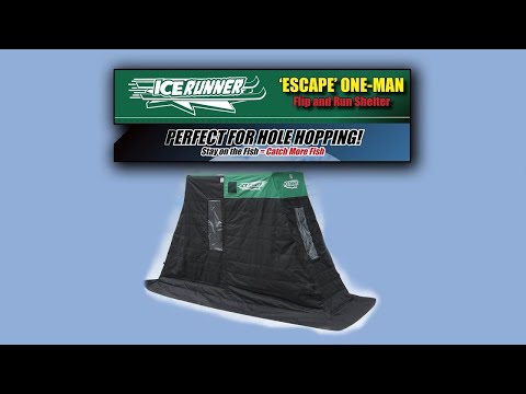 Ice Runner Escape: BEST VALUE in a SPACIOUS, INSULATED shelter for the solo ice angler!