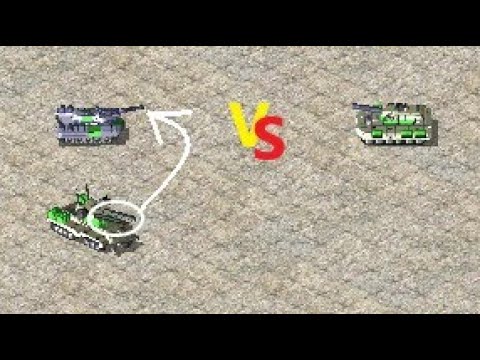 Grizzly with Apocalypse cannon vs Rhino - Same Cost - Red Alert 2