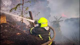 Масштабна пожежа у Київському районі Одеси