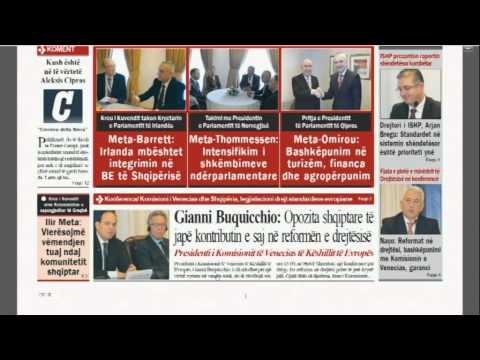 Pasqyra e Shtypit të Ditës në "Ditë e Re"- 28 janar 2015- Ora News