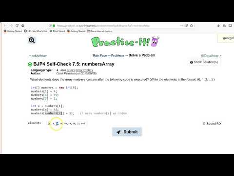 Building Java Programs Chapter 7 Self Check 7 5 Numbersarray