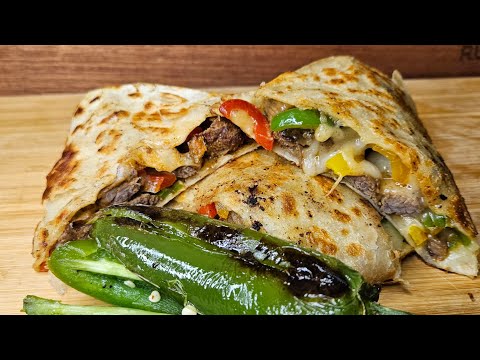 Como Hacer Quesadilla de Fajita de Res Fácil