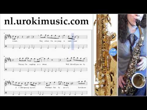Saxofoon Leren Spelen (Alt) Avicii - Wake Me Up Tablatura Deel#2 um-a799