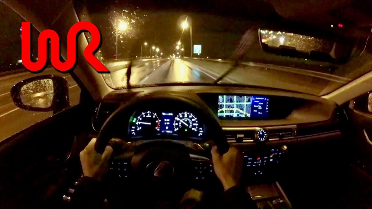 2017 Lexus GS 200t - POV Night Drive (Binaural Audio)