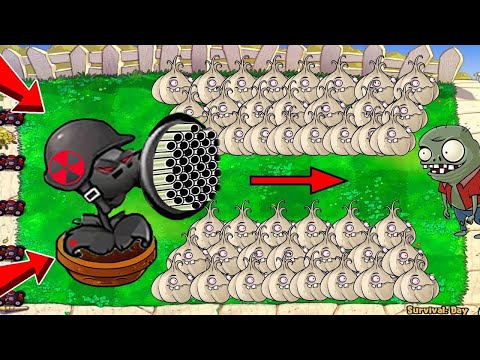 99 Doom Gatling Pea vs GARLIC vs imp Attack Dr.Zomboss Giga - Plants vs Zombies Hack