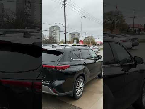 2023 Toyota Highlander in Black for sale at Forbes Waterloo Toyota in Waterloo, ON