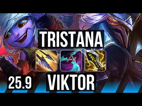 TRISTANA vs VIKTOR (MID) | 6 solo kills, 13/3/4, Dominating | EUW Master | 25.9