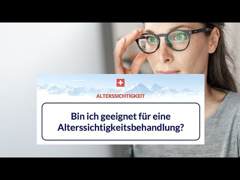 Bin ich geeignet für Augenlasern bei Alterssichtigkeit?