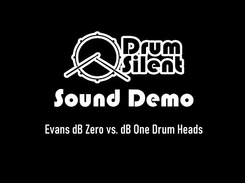 Evans dB Zero vs. dB One Drum Heads Sound Levels
