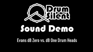 Video thumbnail for Evans dB Zero vs. dB One Drum Heads Sound Levels by Drum Silent
