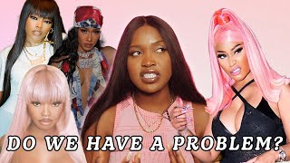 Does Nicki Minaj have a problem working with other Female Rappers?