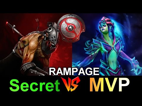Secret vs MVP- Dota 2 The International 2016 Group Stage [BO2]- RAMPAGE