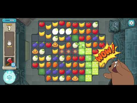 We Bare Bears Match3 Repairs Level 573 - No Boosters