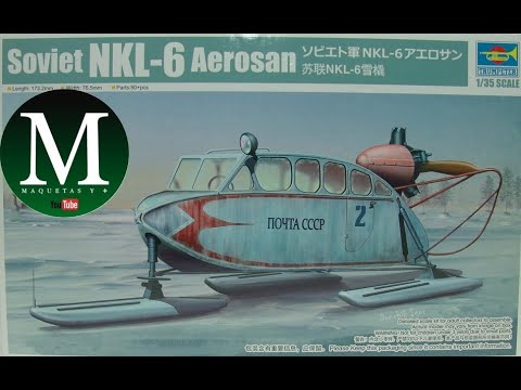 Trumpeter 02355 1:35 scale Soviet NKL-6 Aerosan model kit 