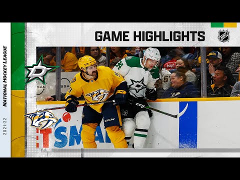 Stars @ Predators 3/8 | NHL Highlights 2022