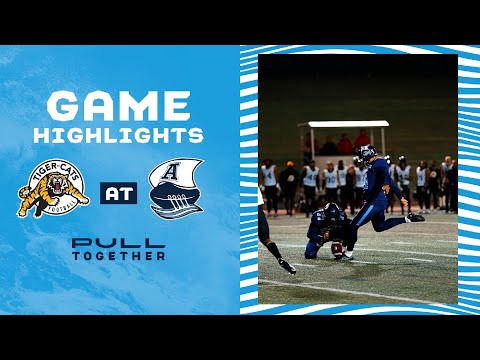 CFL Game Highlights - Toronto Argonauts vs. Hamilton Tiger-Cats – June 3, 2022
