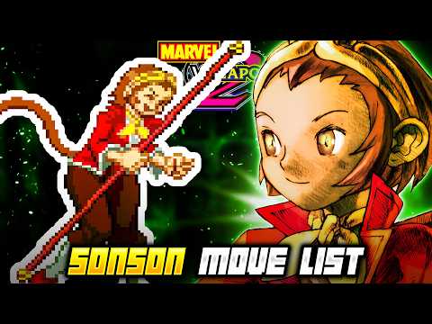 SONSON MOVE LIST - Marvel vs. Capcom 2: New Age of Heroes (MvC2)