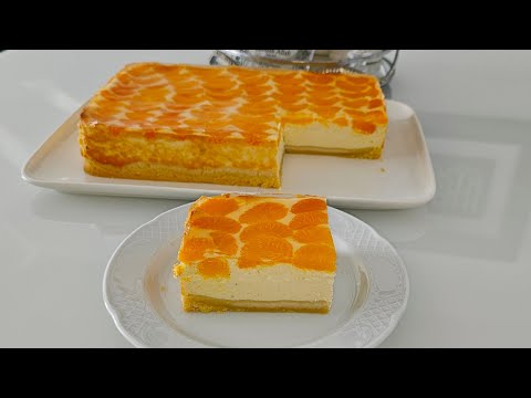 Der schnellste und einfachste Käsekuchen mit Mandarinen unter 10 Minuten 👌 🍊😍